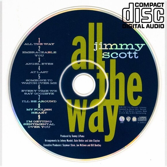 Jimmy Scott-All the Way - Music CD - Picture 1 of 1
